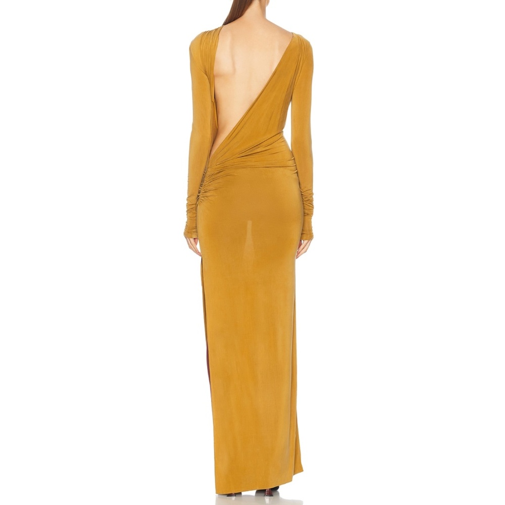NWT | The Andamane Sophie Maxi Dress Gold | Sz IT 38 - Picture 4 of 12